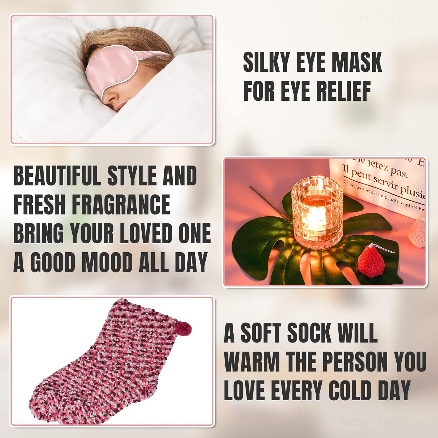 Get Well Soon Gift Basket for Women, Care Package with Cozy Blanket, Eye Mask, Socks, Candles, Bath Salts, Soap, Egg Cup Set & Greeting Card
