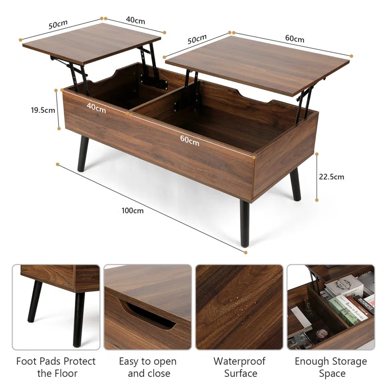 Desari Lift Top Coffee Table with Storage