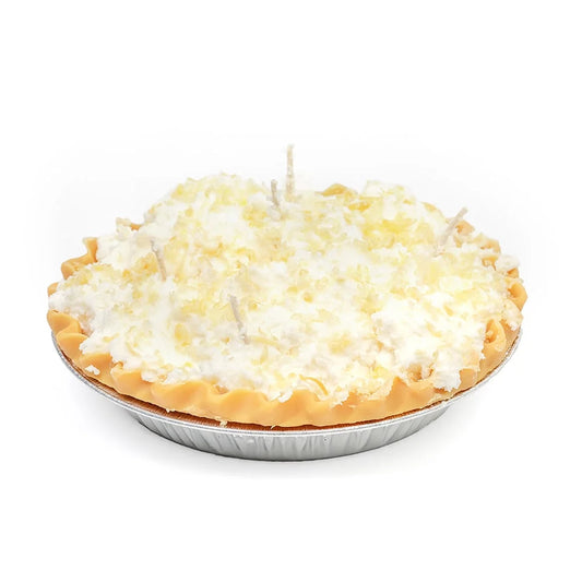 Beaver Creek Dessert Pie Candle - Looks and Smells like Coconut Cream Pie, 9 Inch